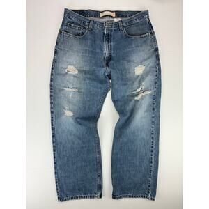 Levi’s 569 Loose Straight Y2K Grunge Distressed Jeans 34x30